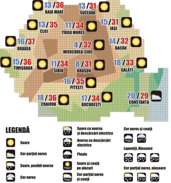 Prognoza meteo (03.07. - 04.07.2025)